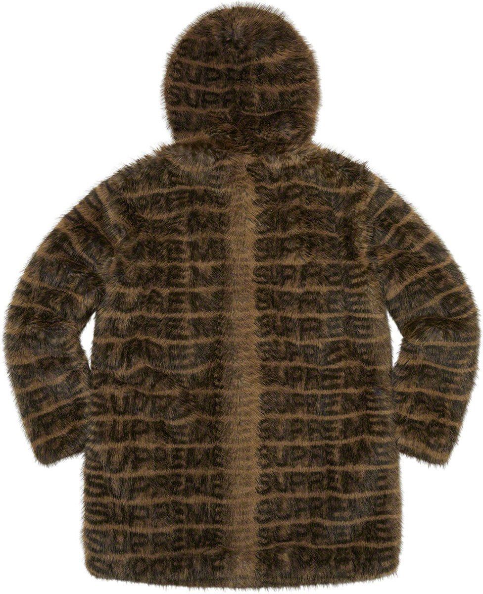 SS22 Supreme Faux Fur Hooded Coat シュプリーム ファー コート