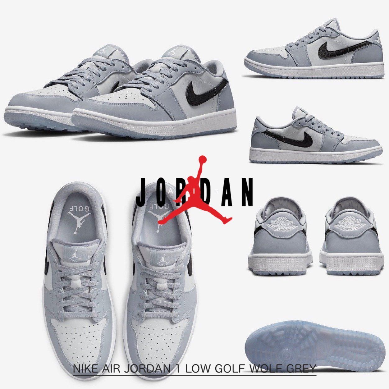 JORDAN 1 LOW GOLF WOLF GREY ジョーダン 1 ロー ウルフ グレー (Nike