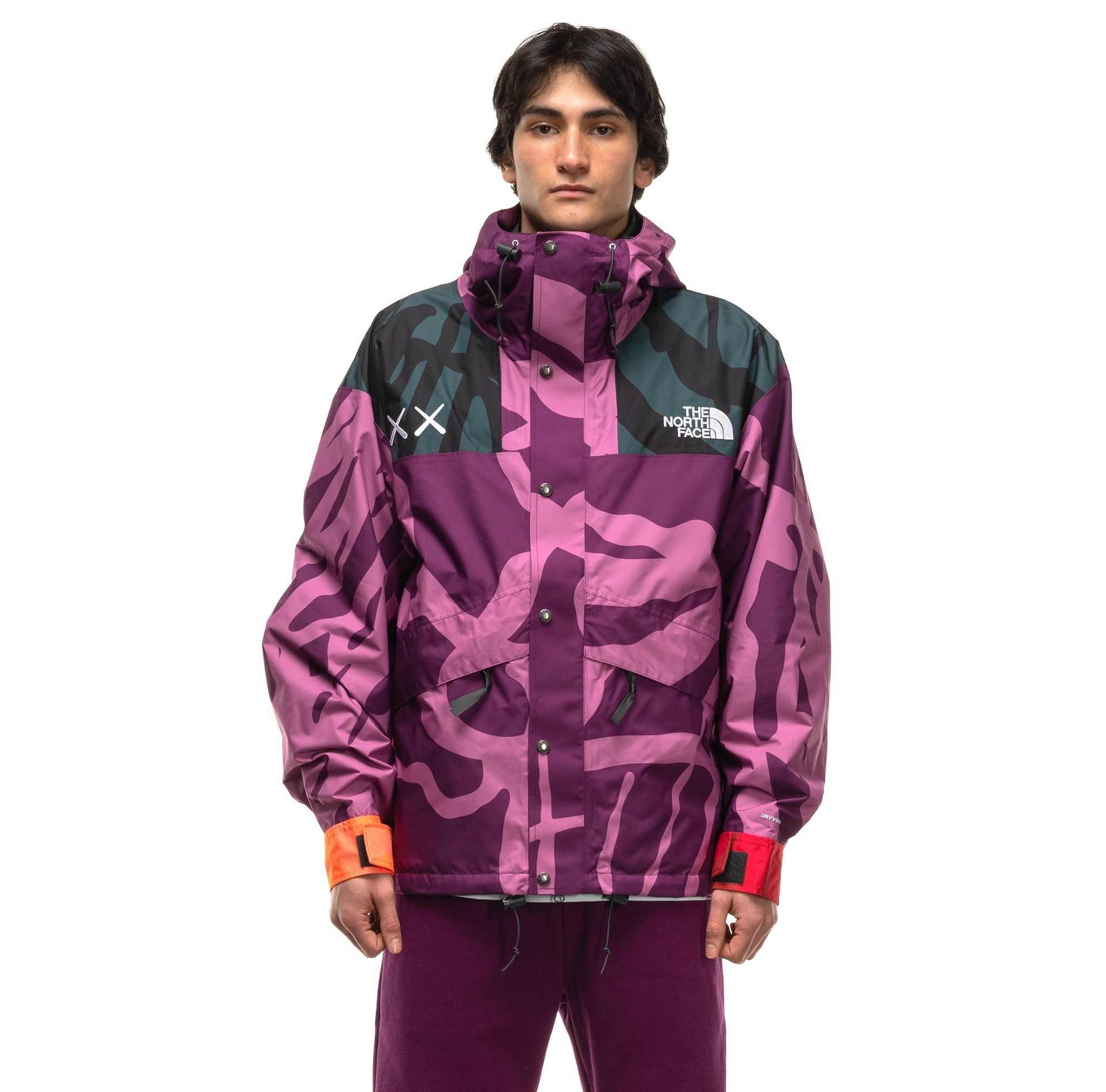 KAWS The North Face Retro 1986 Mountain Jacket Purple カウズ (THE