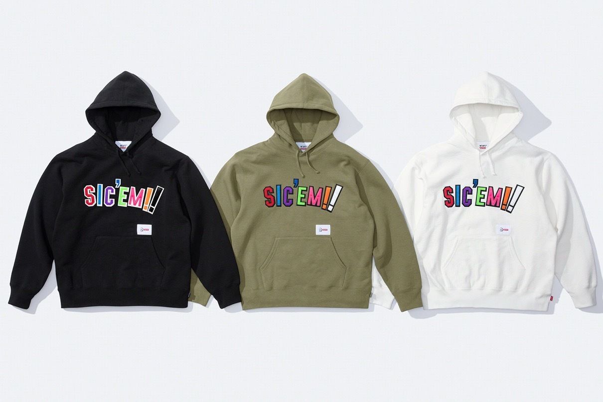 Supreme WTAPS Sic'em! Hooded Olive ダブルタップス フーディ