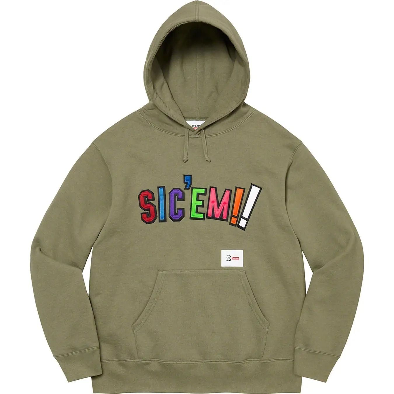 Supreme WTAPS Sic'em! Hooded Olive ダブルタップス フーディ
