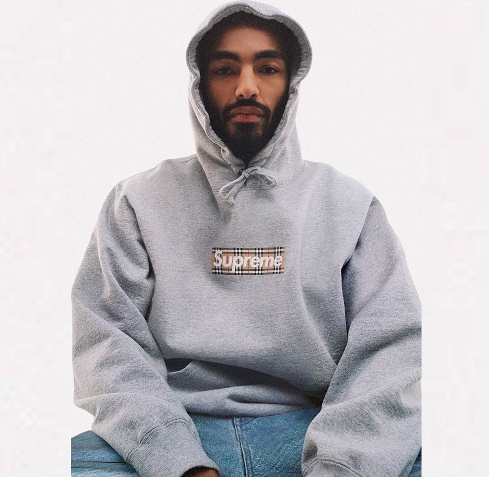Supreme Burberry Box Logo Hooded Sweatshirt バーバリー ロゴ