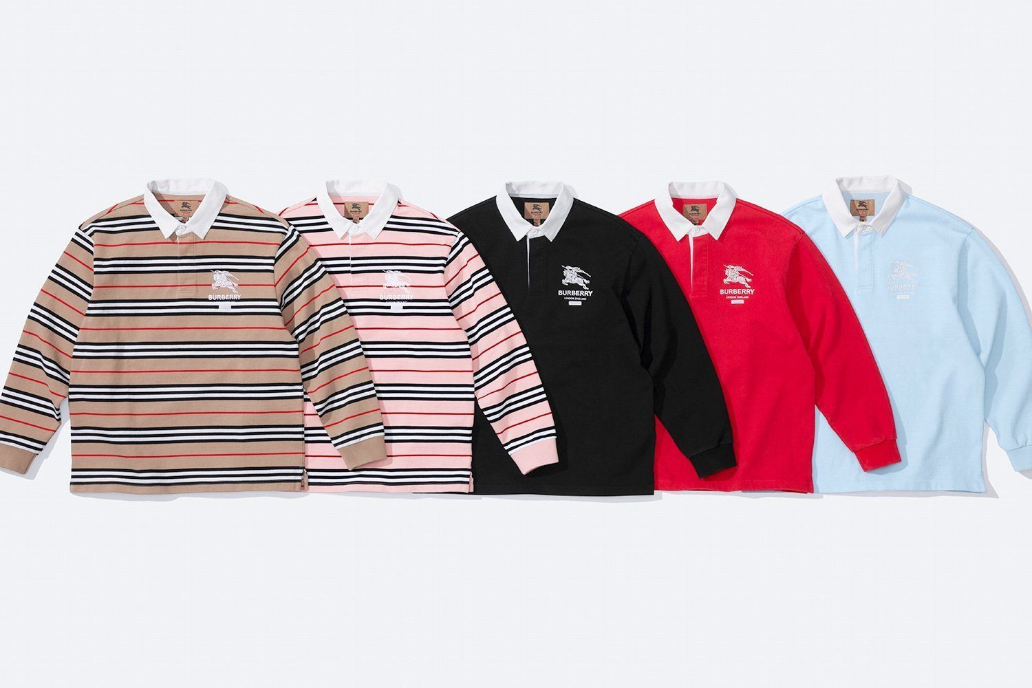 SS22 Supreme Burberry Rugby - バーバリー ラグビー シャツ (Supreme