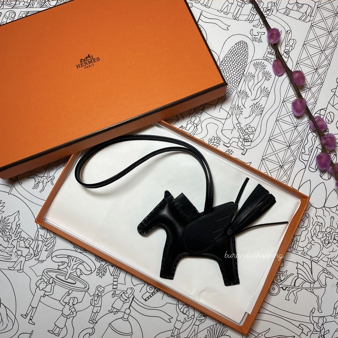 VIP】HERMES♡ ロデオペガサス チャーム ソーブラック (HERMES/バッグ