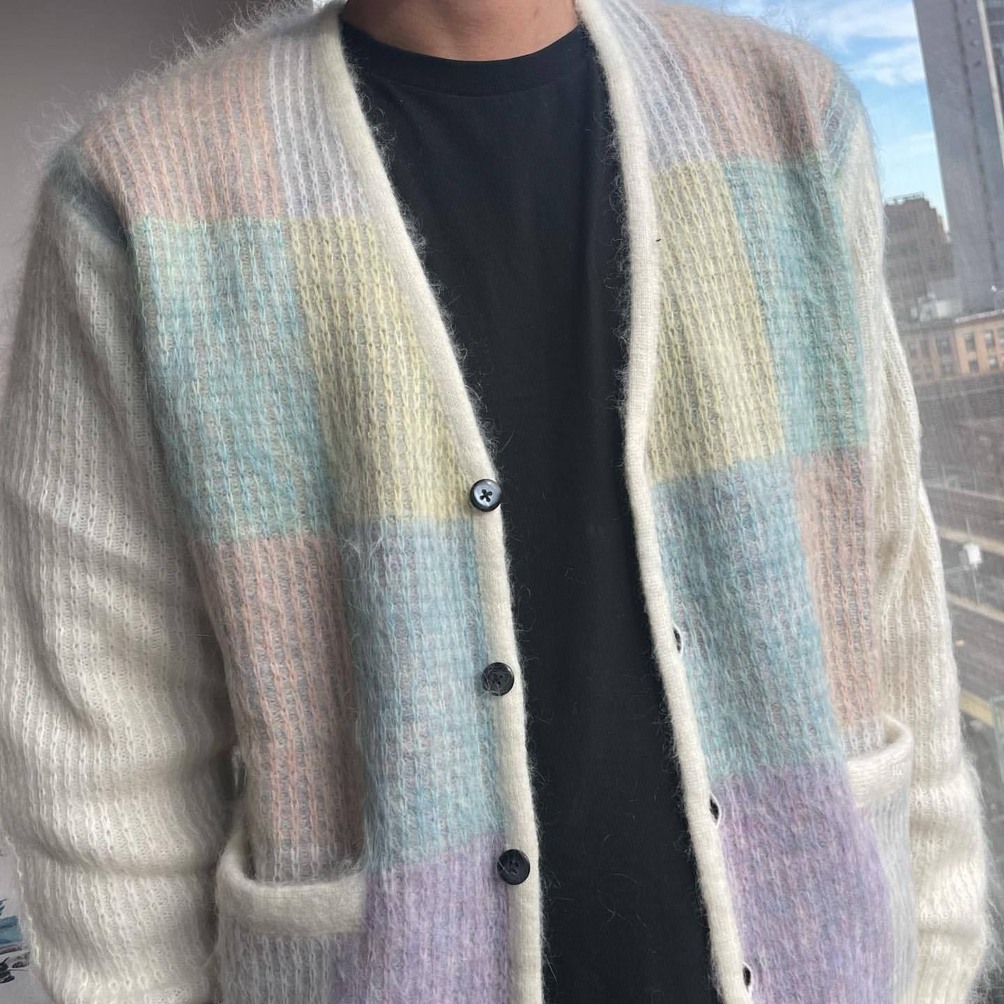 SS22 Supreme Brushed Grid Cardigan - カーディガン (Supreme