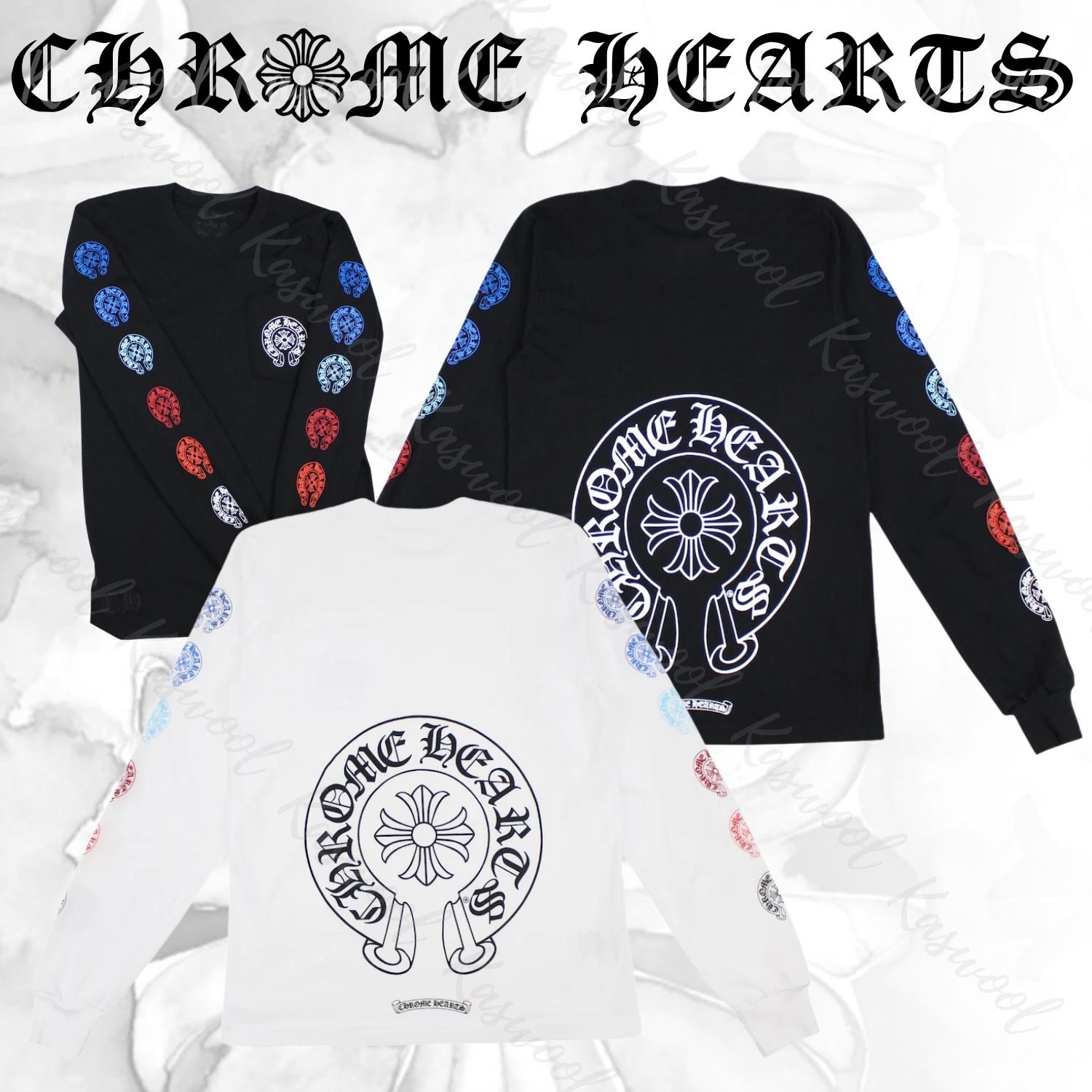 Chrome Hearts クロムハーツ マルチカラー ホースシュー Tシャツ