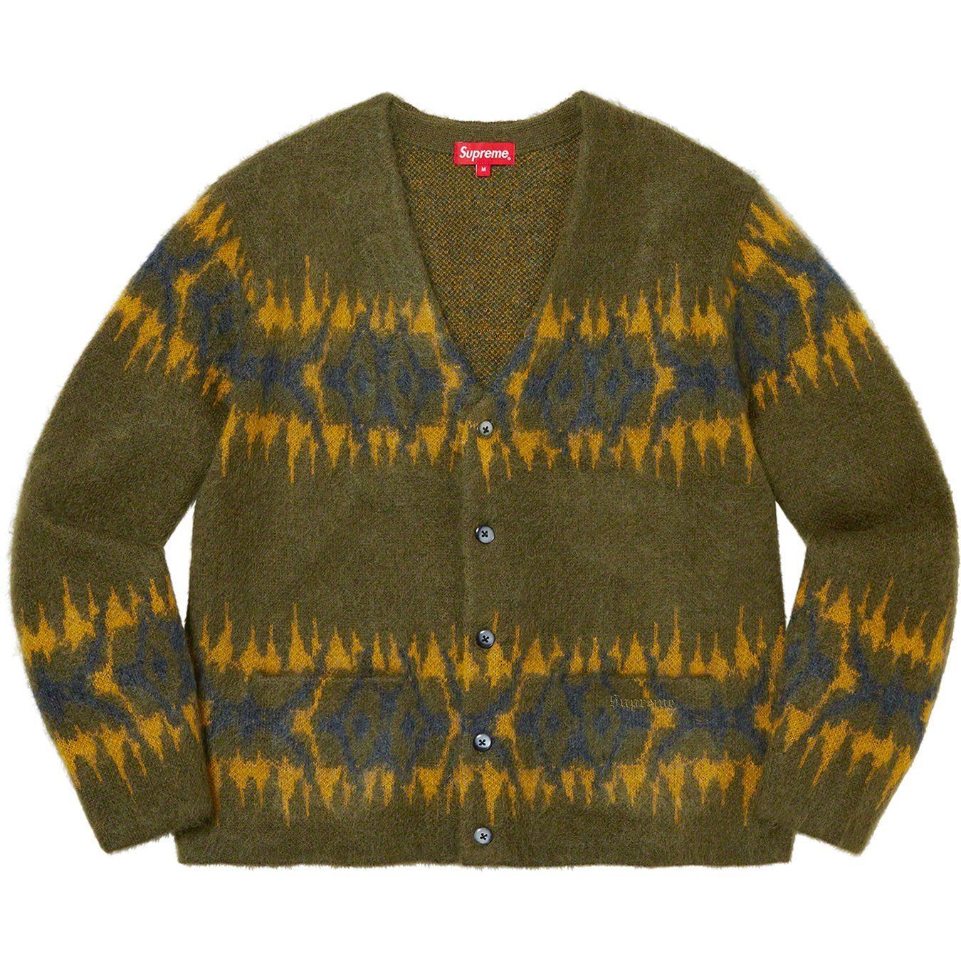 22AW 立ち上げ Supreme Abstract Stripe Cardigan カーディガン
