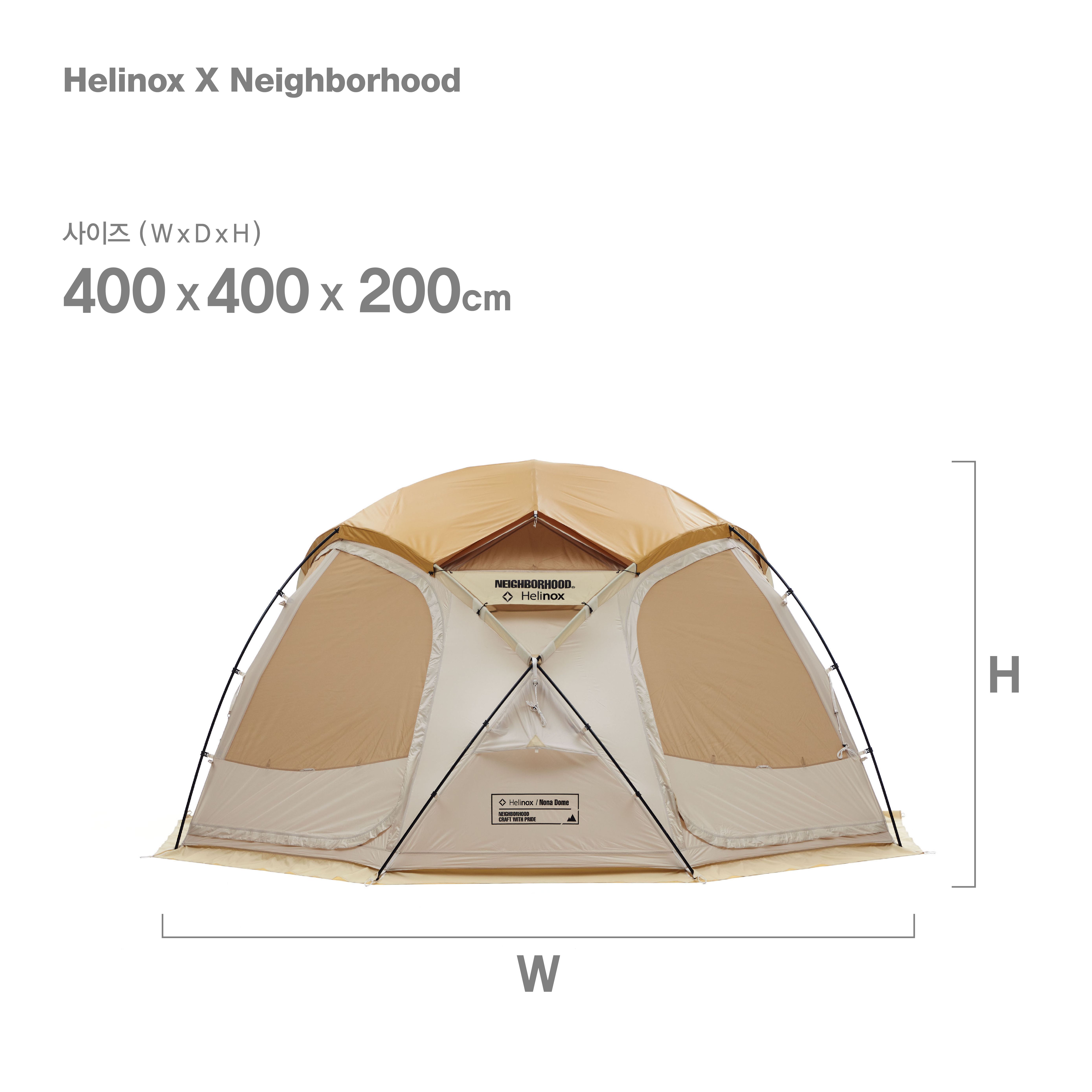 Helinox x Neighborhood】Nona Dome 4.0 Almond Milk☆LIMITED
