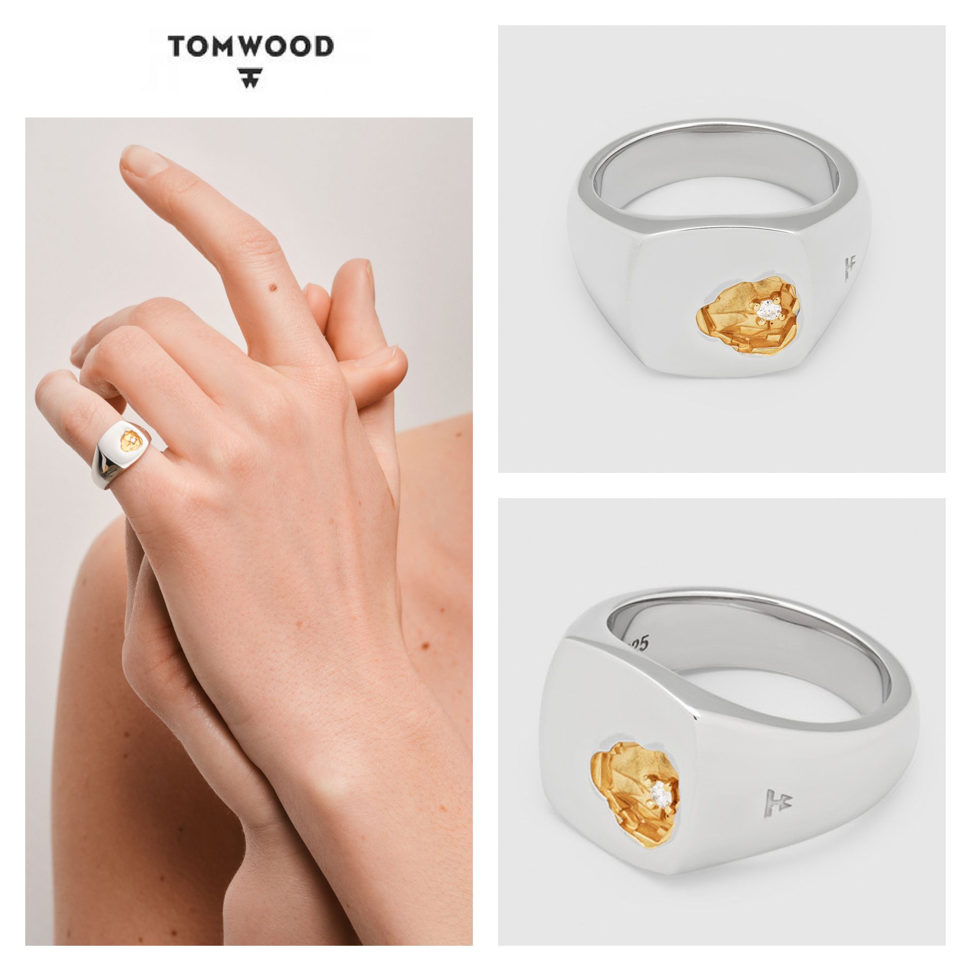 TOM WOOD】☆お洒落リング☆ Mined Ring Small Diamond (Tom Wood/指輪