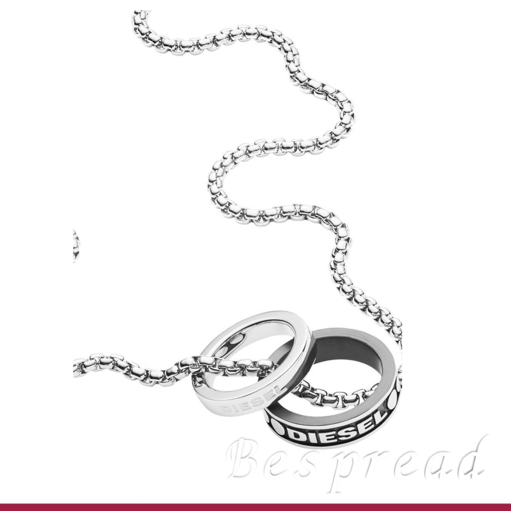 ユニセックス】DIESEL『Dx1168 ダブルリングネックレス』 (DIESEL