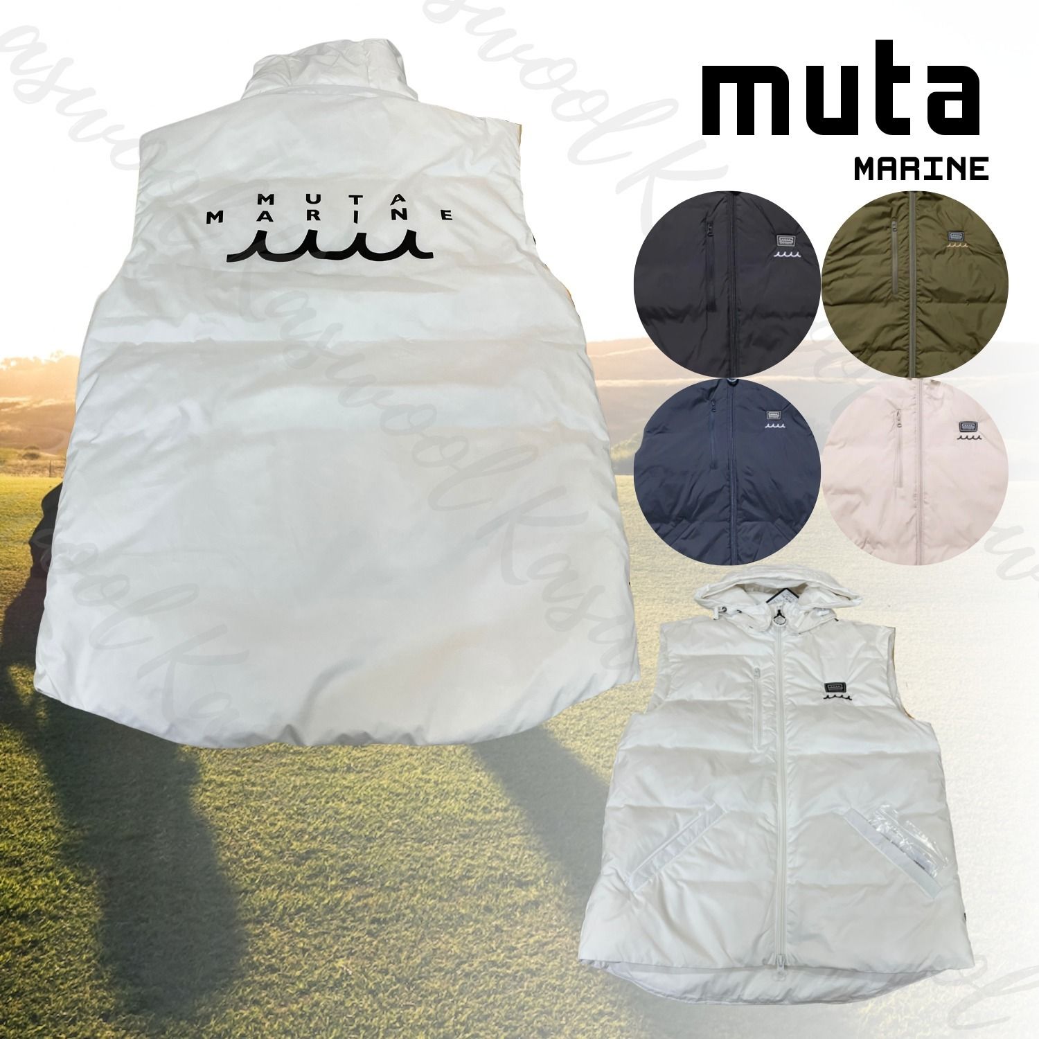 muta ムータ MARINE CROSS HEAT 熱線ヒーター ダウンベスト (muta