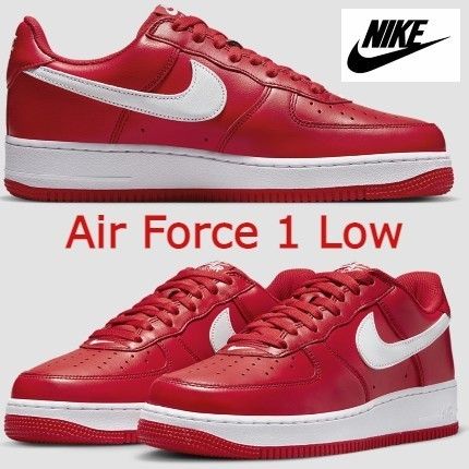 ☆際立つレッド Nike Air Force 1 Low AF1 エアフォースワン (Nike