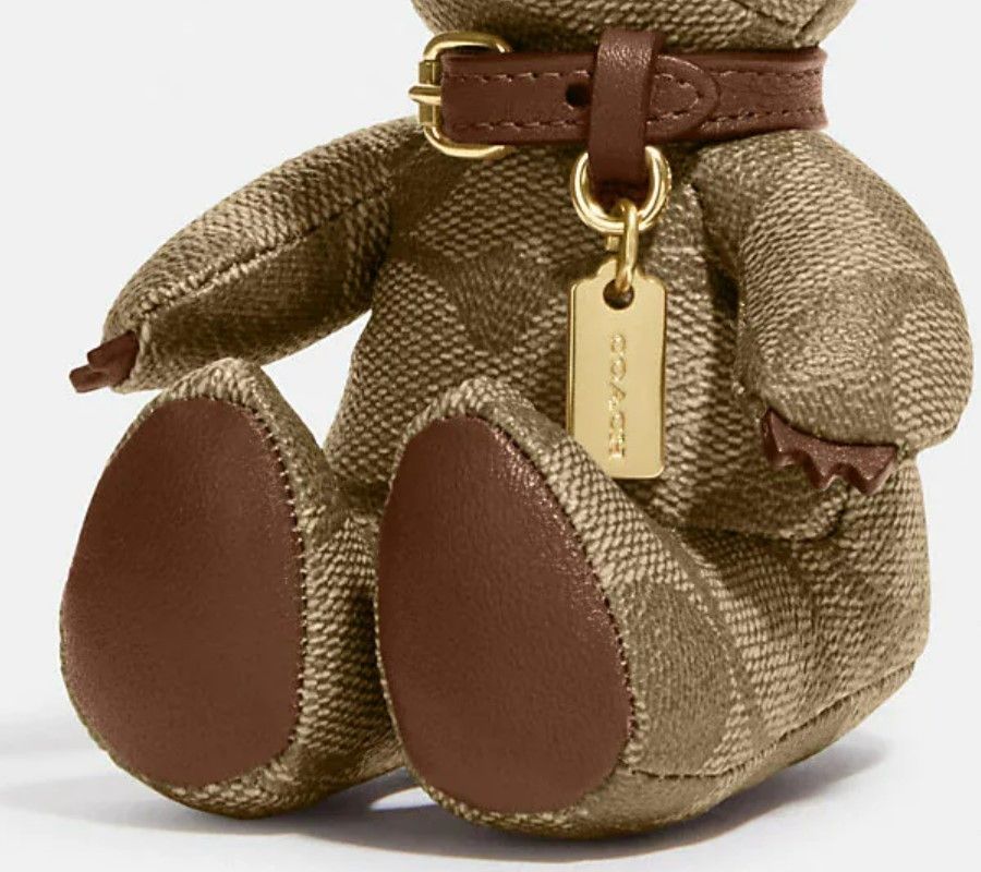 Coach コーチ ベア バッグ チャーム・シグネチャー キャンバス (Coach