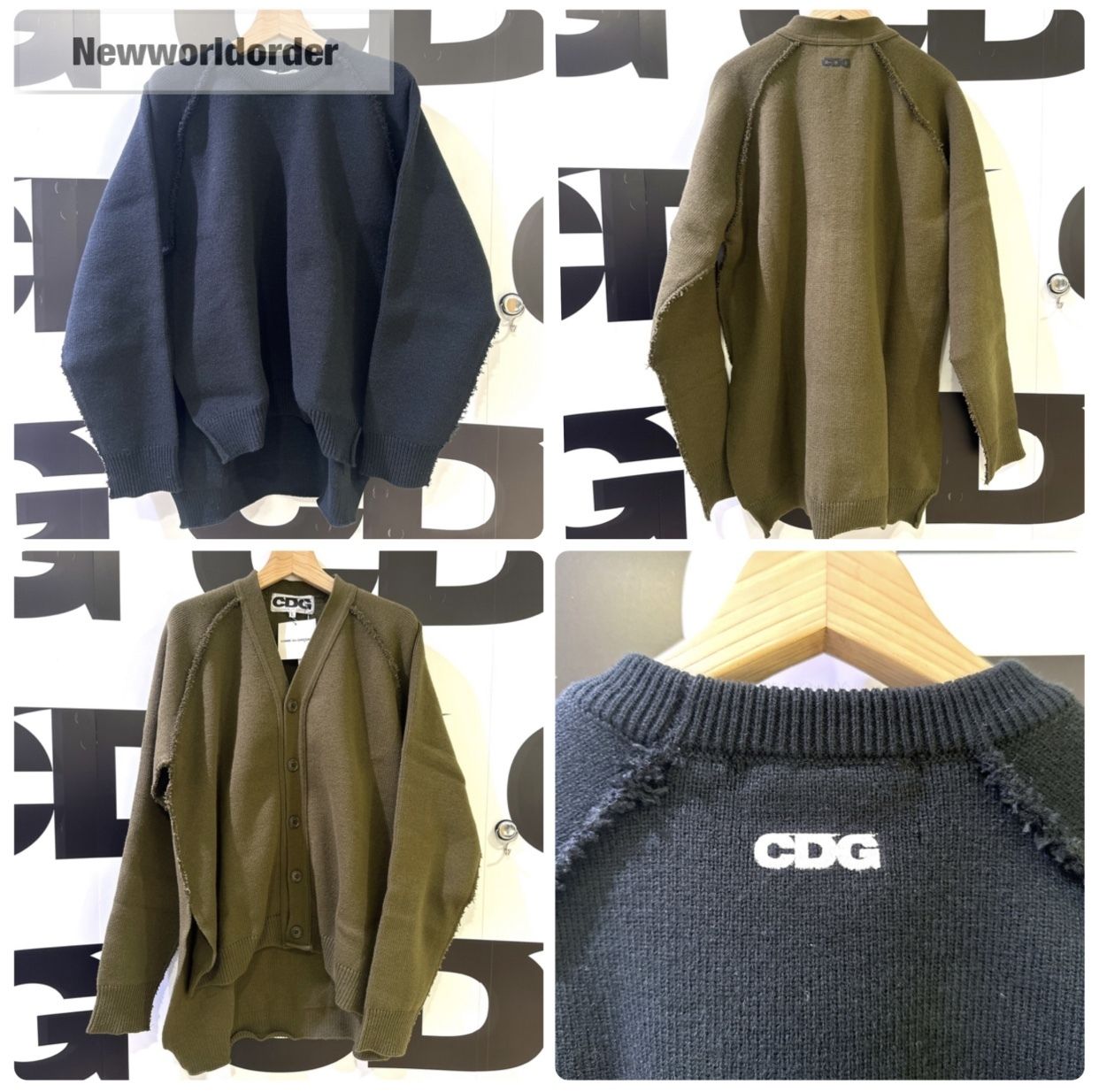 アシンメトリー】コムデギャルソン インサイドアウトニット (COMME des