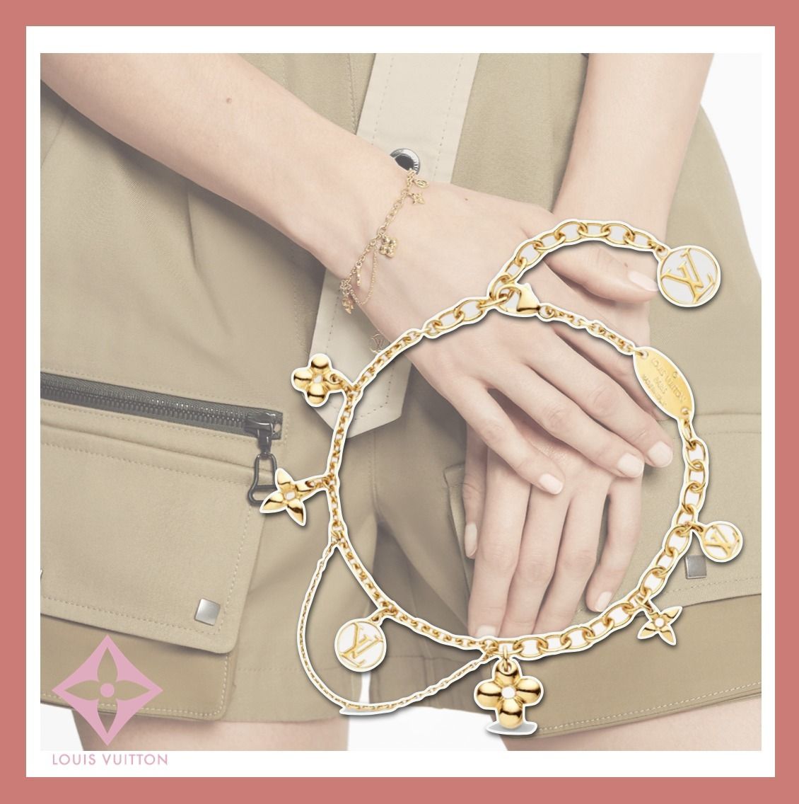 可愛い《ルイヴィトン》ブレスレット・ブルーミング プレゼント (Louis