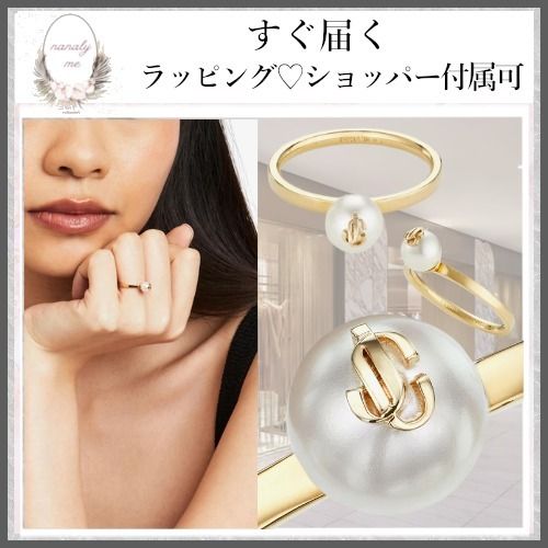 パールで手元が華やかに♡】ジミーチュウ リング 大人気 (Jimmy Choo