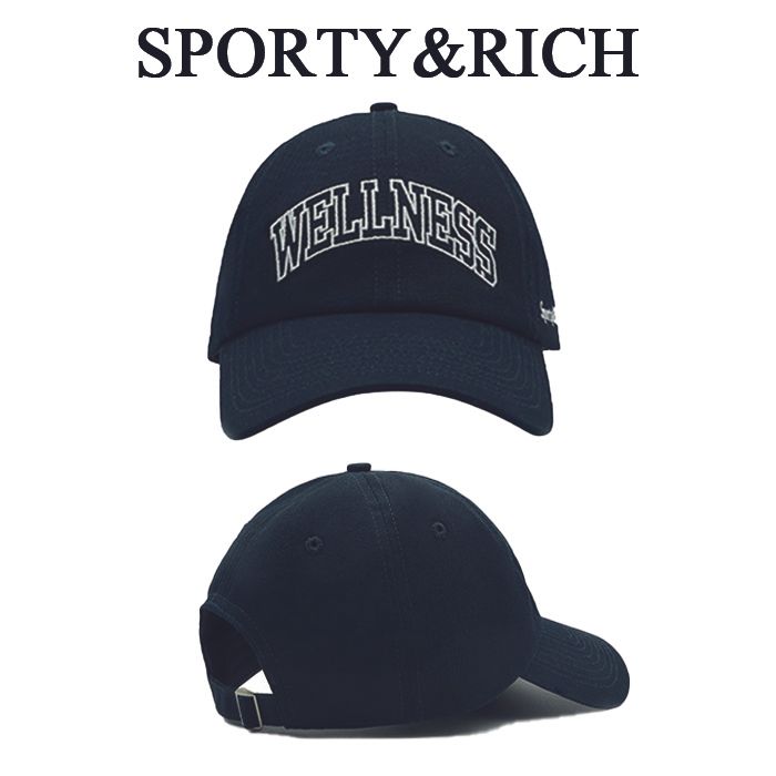 SPORTY & RICH WELLNESS IVY HAT NAVY (Sporty & Rich/キャップ