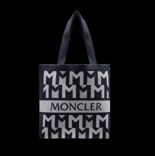 MONCLER】Monogram トートバッグ モノグラム柄 ニット ロゴ (MONCLER