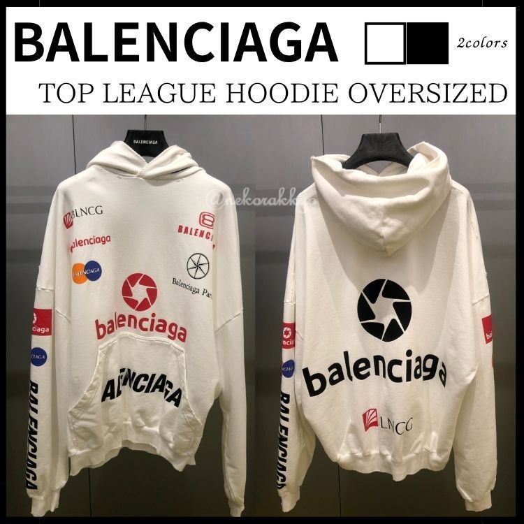 BALENCIAGA＊TOP LEAGUE HOODIE オーバーサイズパーカー＊送料込