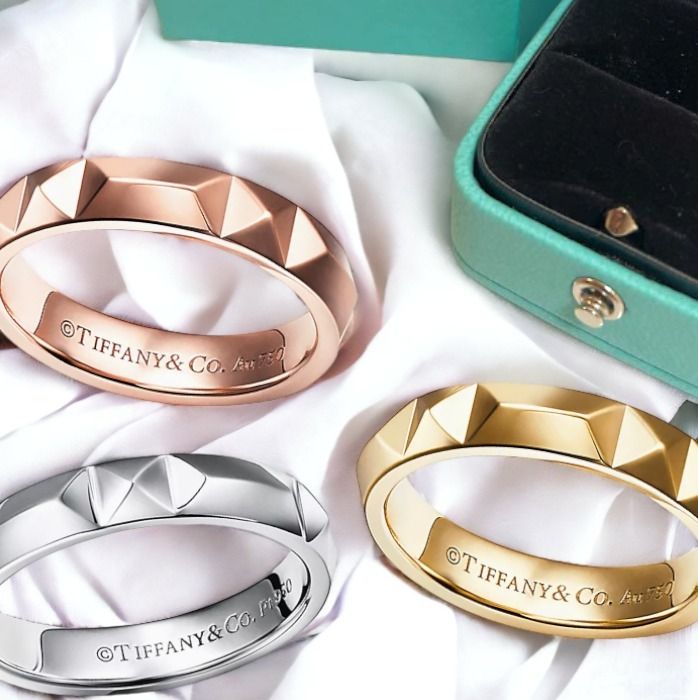 直営手配 すぐ届く!! ティファニー バンドリング ペアリング (Tiffany