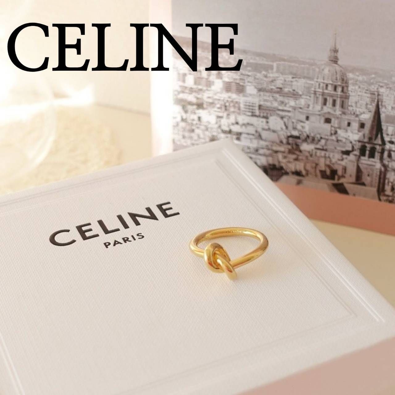 □CELINE□ セリーヌ ノット リング ゴールド (CELINE/指輪・リング