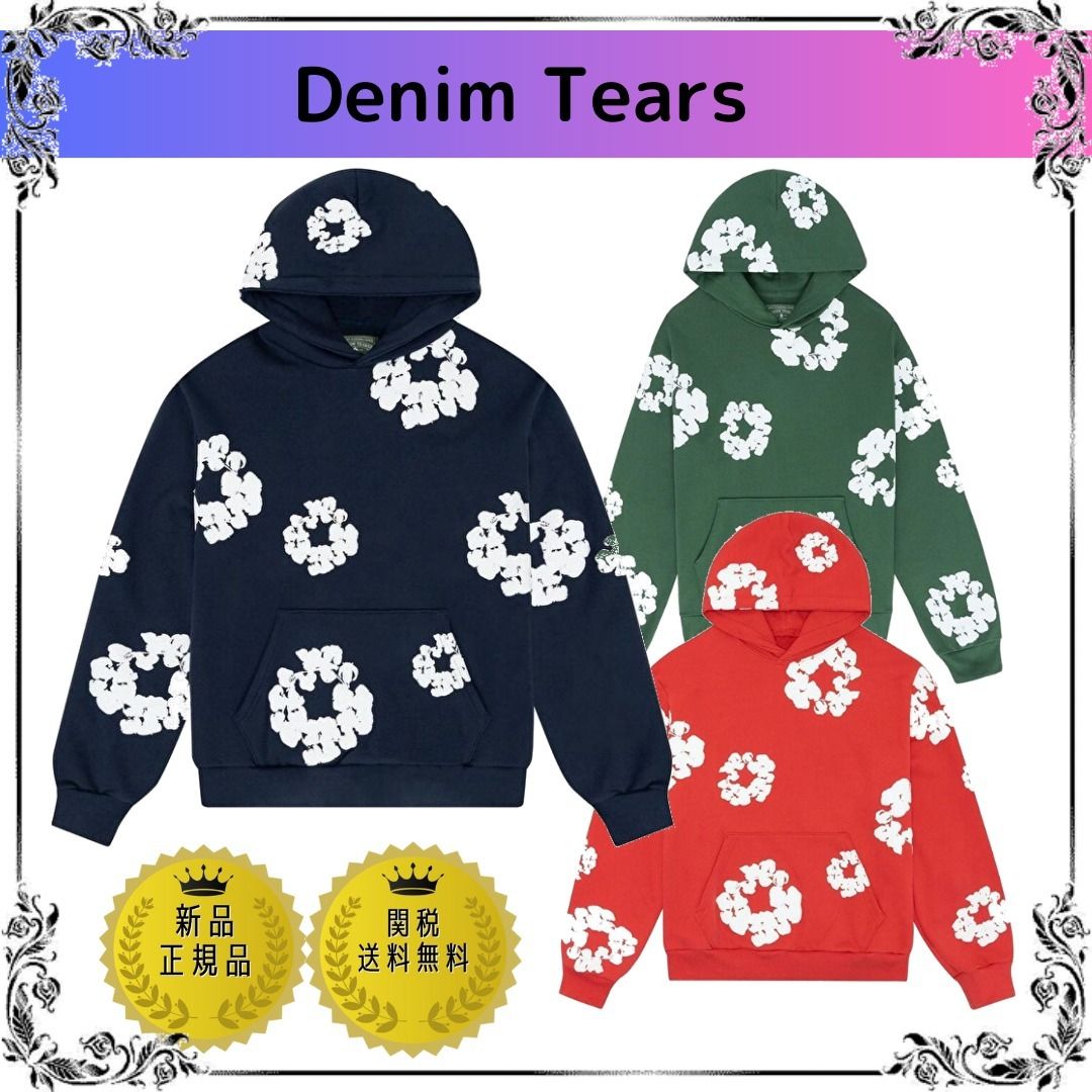 Denim Tears パーカー Hoodie コットン Wreath 3色○関送無料○ (Denim