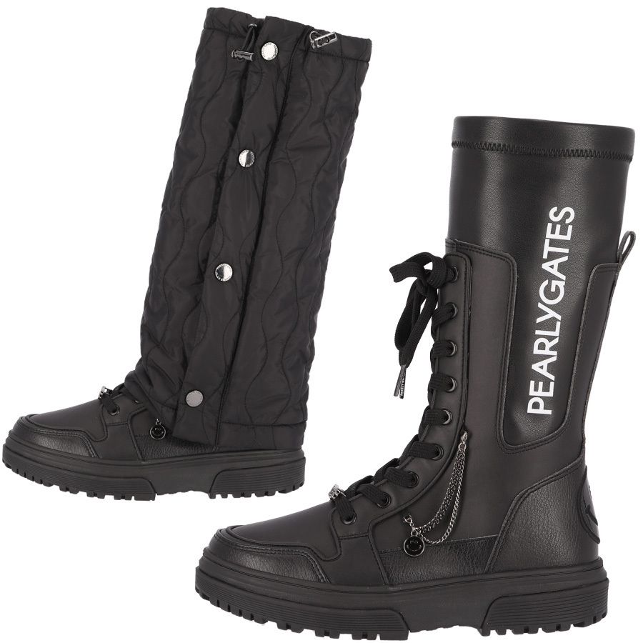 PEARLY GATES x TWICE☆スマイルチェーン 防寒ゴルフブーツ☆黒