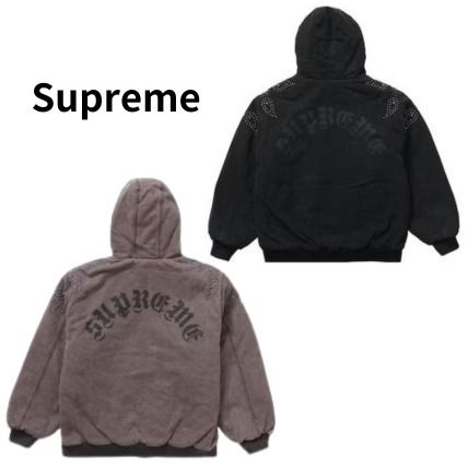関税込 23AW Week13 SUPREME PAISLEY STUDDED WORK JACKET (Supreme