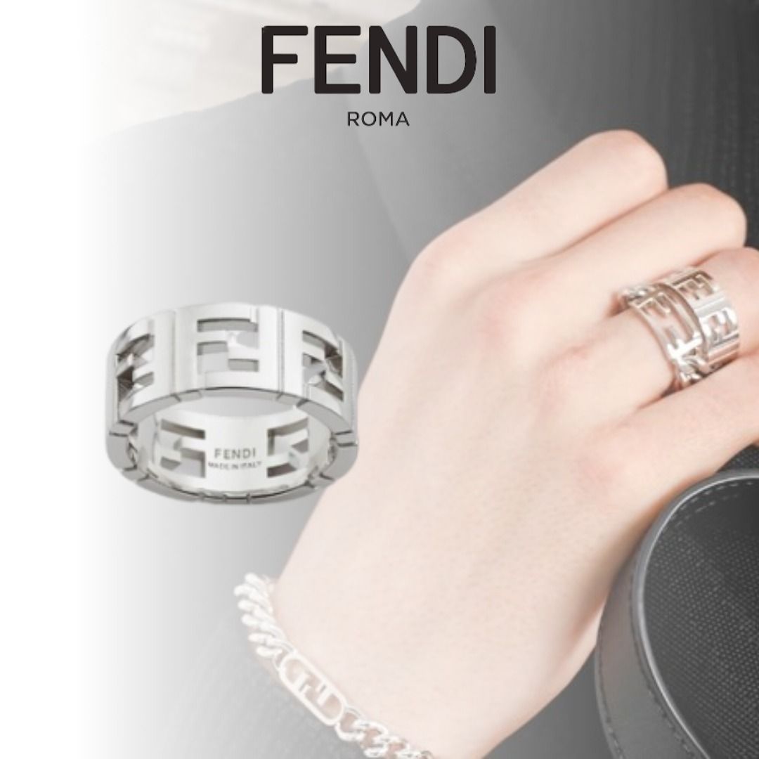 FENDI】FFリング シルバー FFモチーフ (FENDI/指輪・リング) 101155992