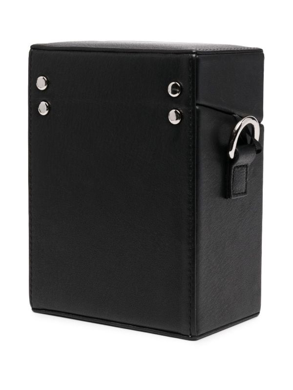 HELIOT EMIL レザーボックス メッセンジャーバッグ | ブラック