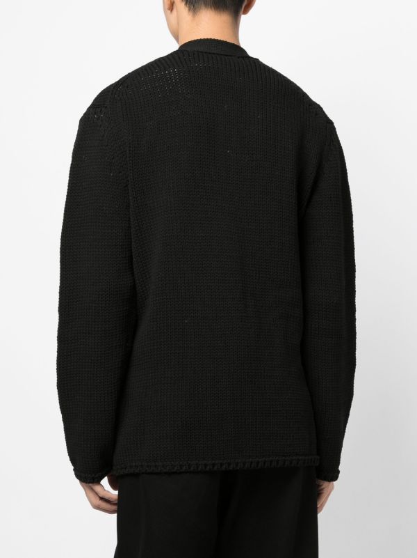 Comme Des Garçons Homme Plus Vネック カーディガン | ブラック