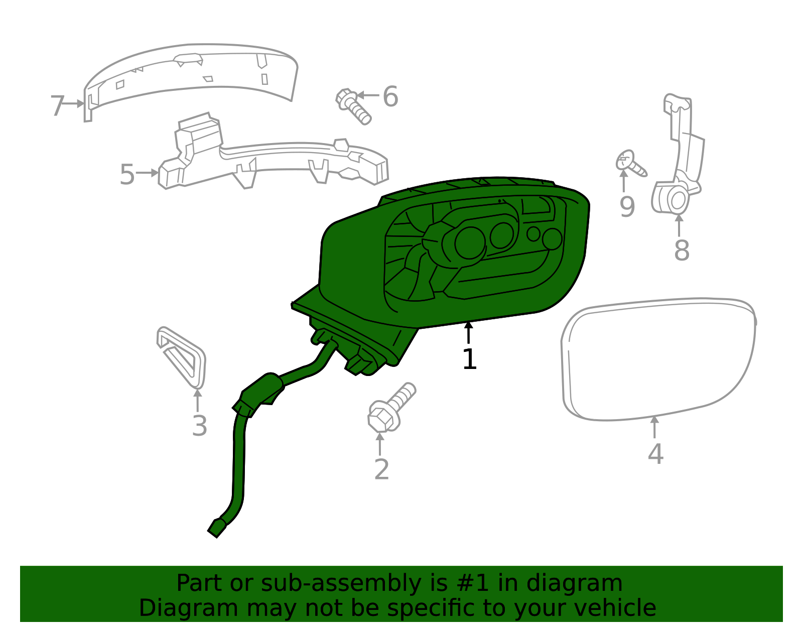 2019-2025 Mazda CX-5 Mirror KB8M-69-181D | OEM Parts Online