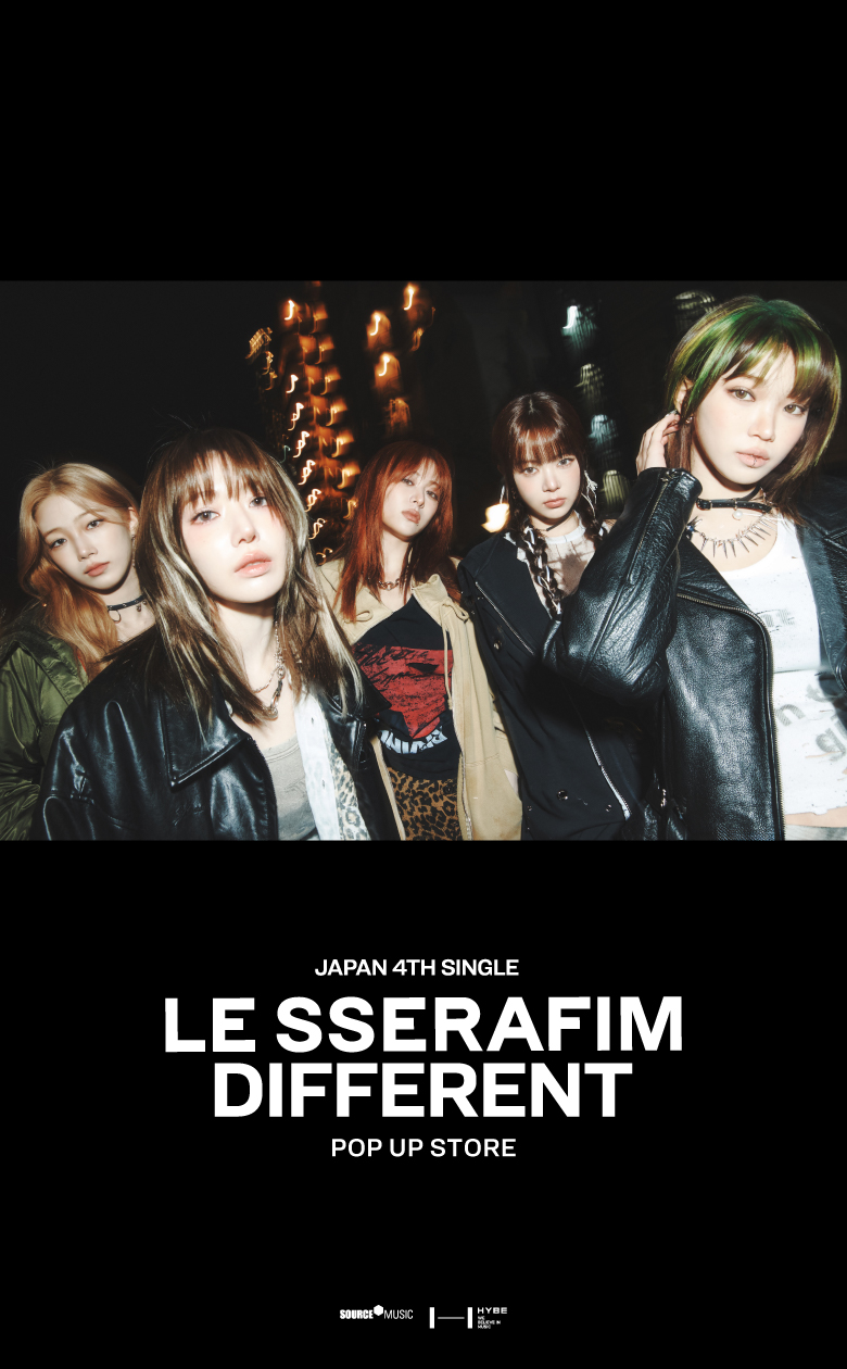 LE SSERAFIM Japan 4th Single 'DIFFERENT' POP UP STORE - Weverse Ticket