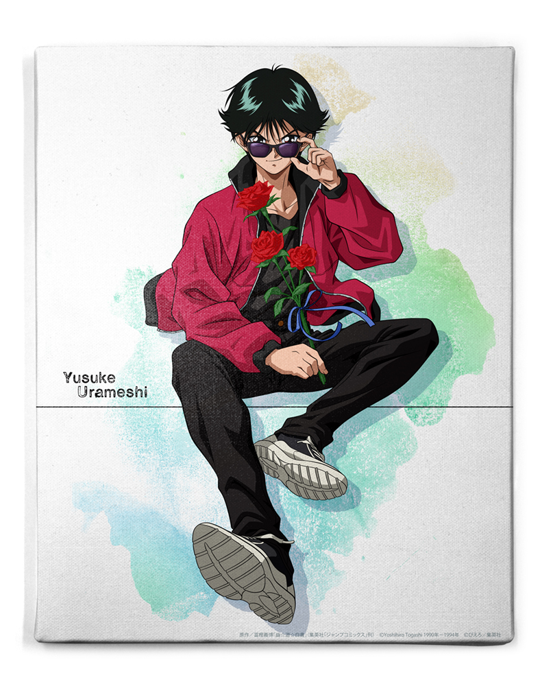 幽☆遊☆白書_描き下ろし 浦飯幽助 F6キャンバスアート 花束Ver