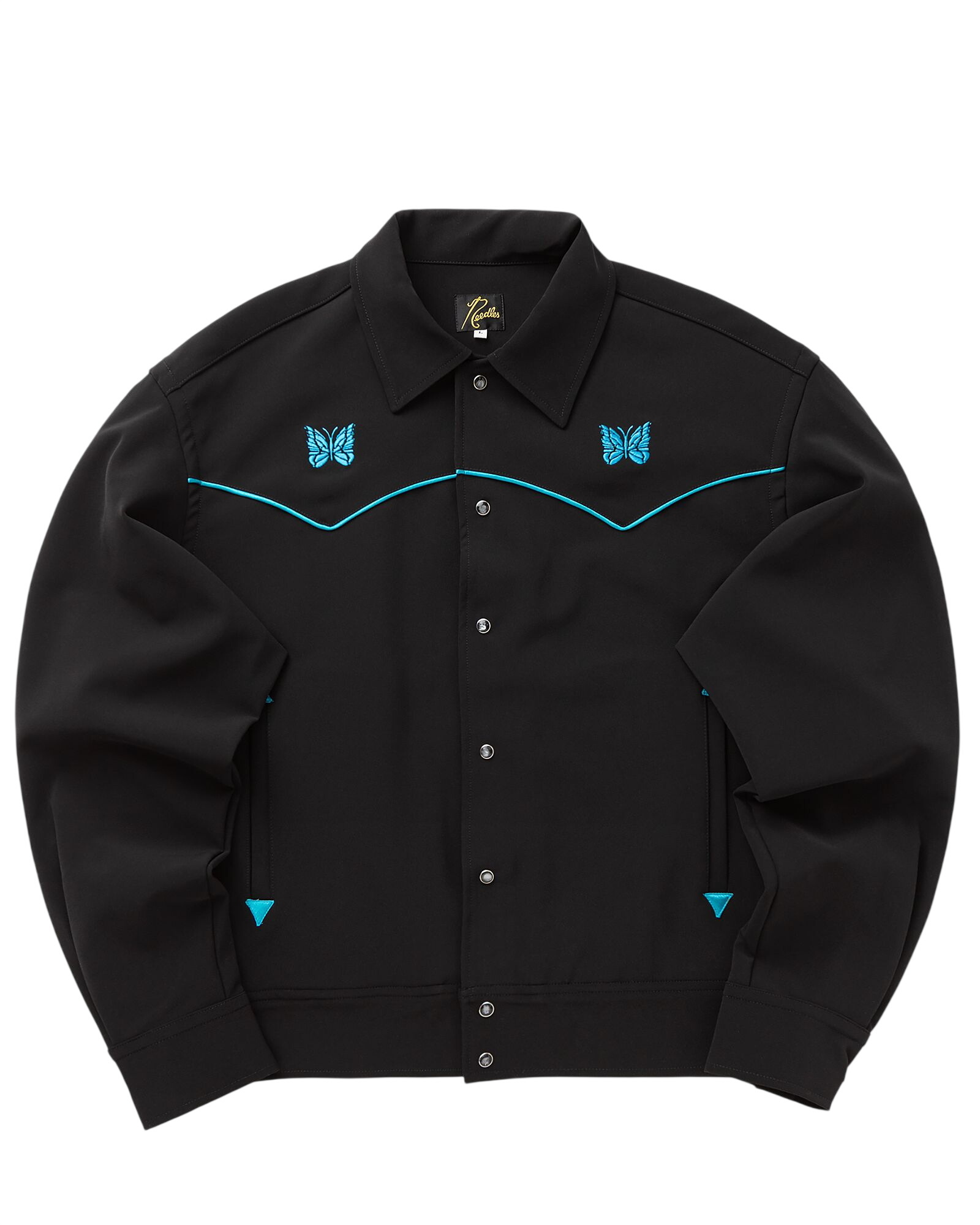 Needles Piping Cowboy Jacket Black Mens Overshirt Needles