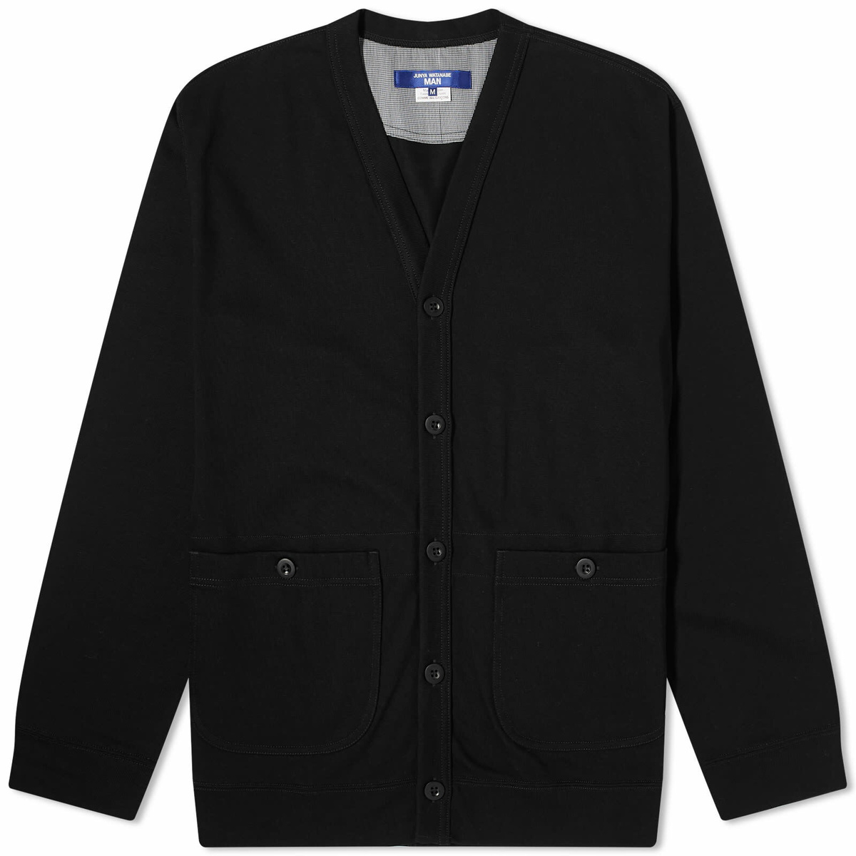 Junya Watanabe MAN Men's Multi Patch Cardigan in Black Junya Watanabe
