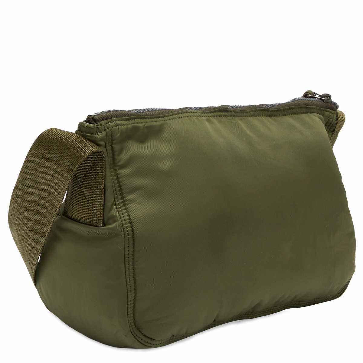 Visvim Men's Charlie II Nylon Cross Body Bag in Green Visvim