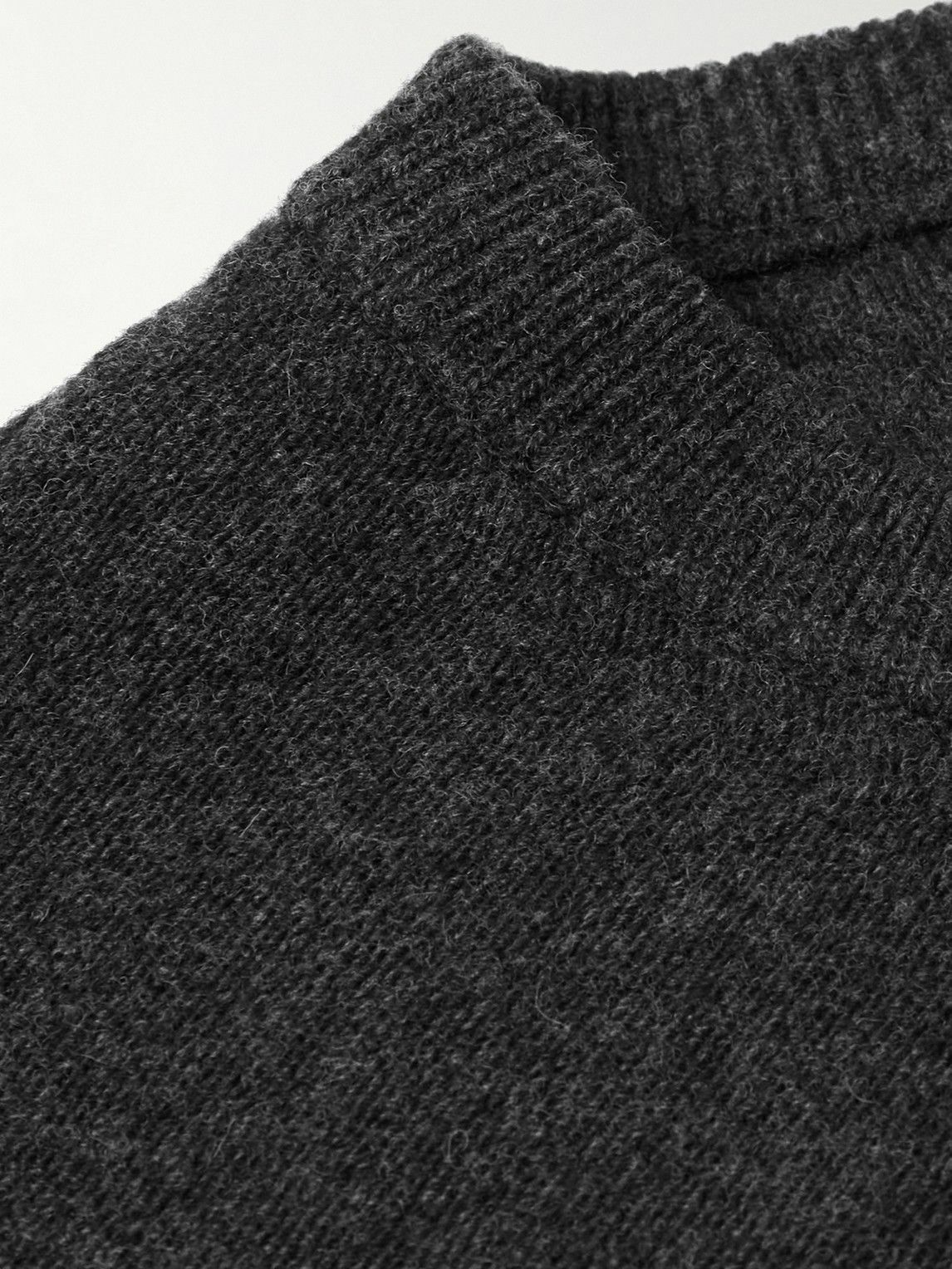 LEMAIRE - Brushed-Wool Sweater - Gray Lemaire