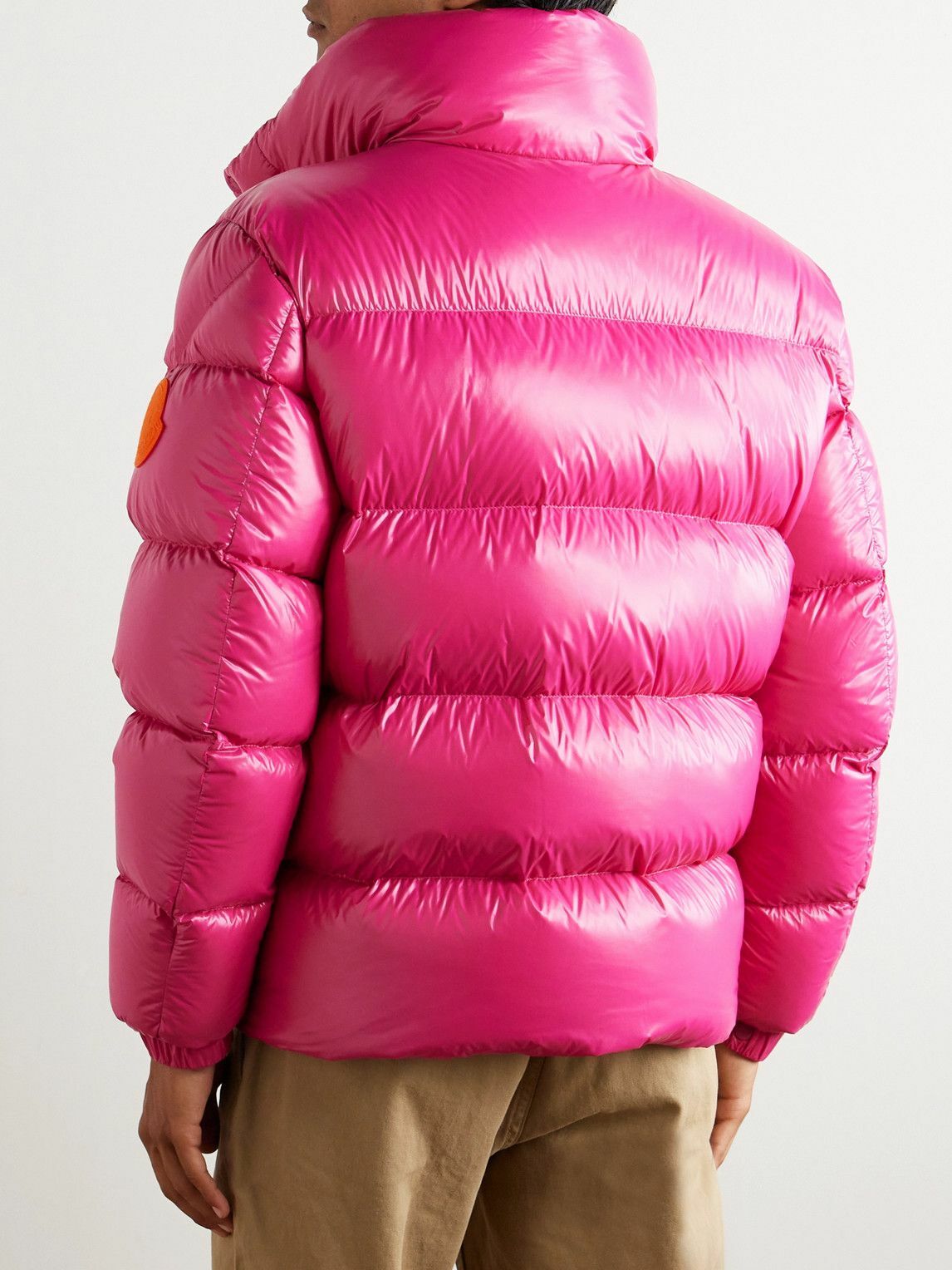 Moncler - Dervox Logo-Appliquéd Quilted Shell Down Jacket - Pink