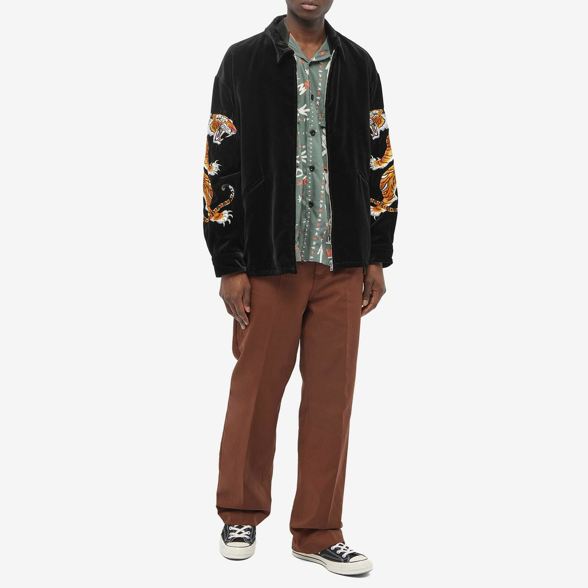 Wacko Maria Men's Tim Lehi Vietnam Jacket in Black Wacko Maria