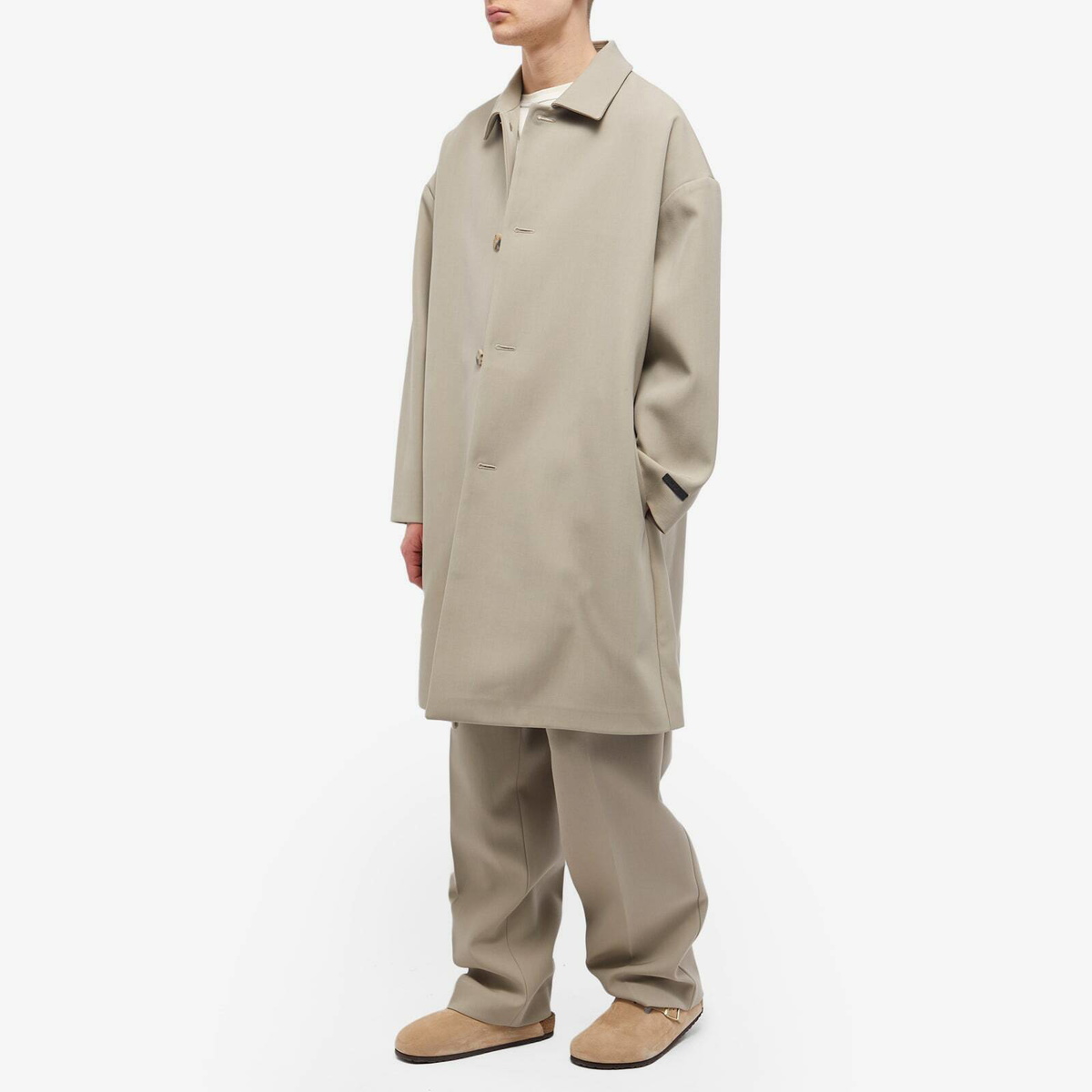 Fear Of God Men's Eternal Twill Car Coat in Dusty Beige Fear Of God