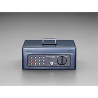 プラス 電子ロック手提金庫 M グレー CB-020HL 1個 - アスクル