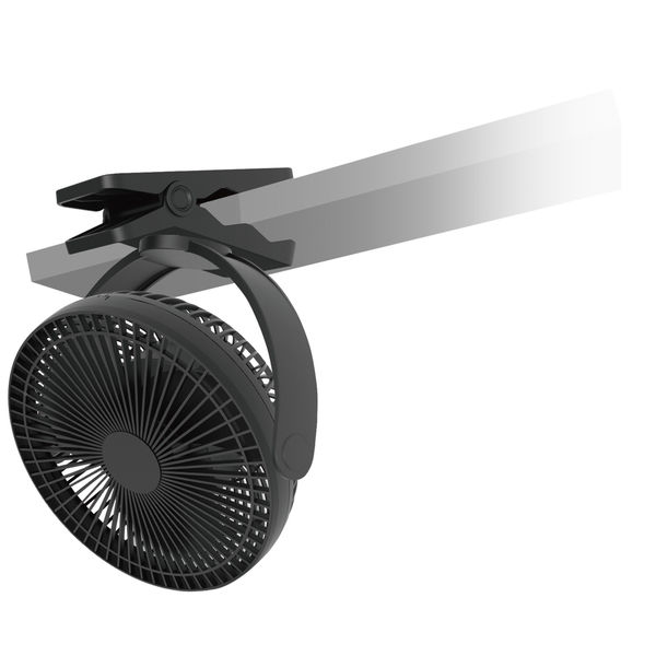 TOPLAND 17cm コンパクトファン 2WAY 卓上・クリップ扇風機 2電源対応