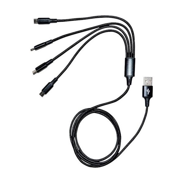 エフ・アール・シー F.R.C. 4分岐microUSB充電ケーブル FC-ZXPROLC 1本