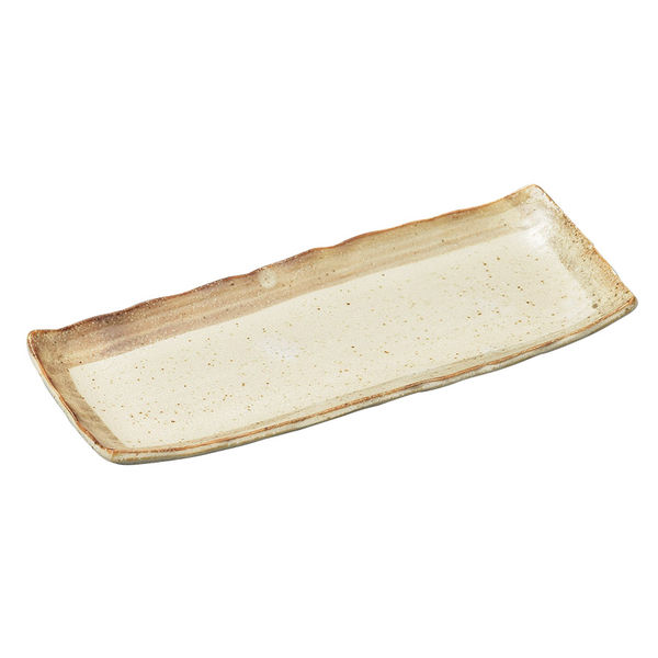 アースモス 長皿 砂うのふ渕茶長角皿 (5個入) utw-15114206（直送品