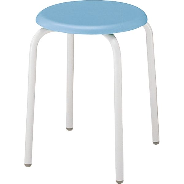 組立設置込】コクヨ 生徒用実習イス スツール 高さ380mm ライトブルー