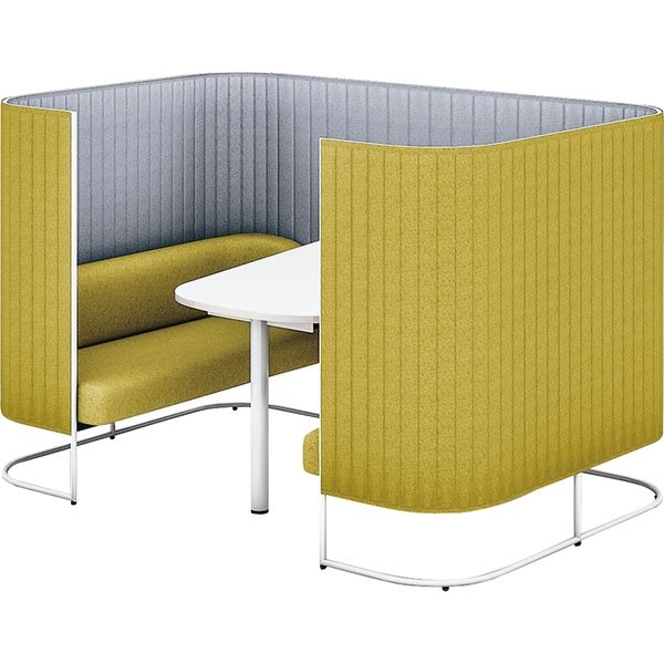 組立設置込】コクヨ インフレーム ソファースクリーンブース 4人用 幅