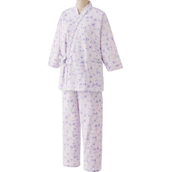 ケアファッション 打合せパジャマ 38648-02 ピンク系 L 1枚 【介護用