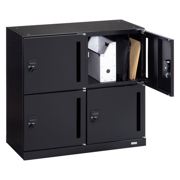 オカムラ スチール収納VILLAGE パーソナルロッカー 4人用 ダイヤル錠