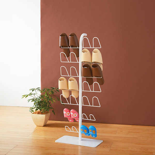 林製作所 スリッパラック 大人10足＋こども4足 幅450×奥行250×高さ